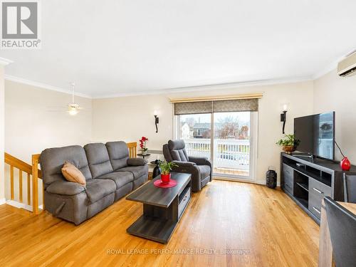 Living room with patio door