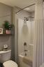 Ensuite in the primary bedroom. Double shower and soaker tub.