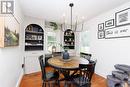 Dining room with built-in cabinets
