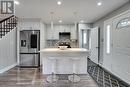 Renovated kitchen with stainless steel appliances