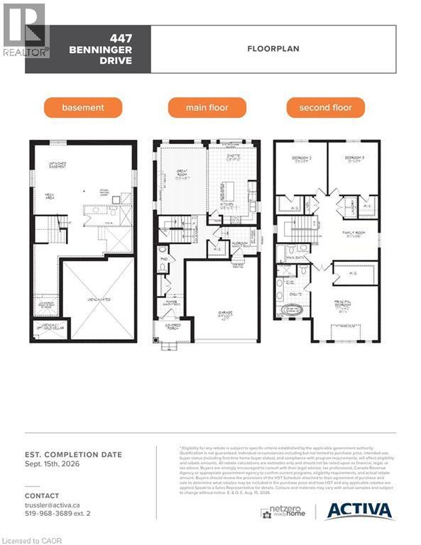 












447 BENNINGER Street

,
Kitchener,




Ontario
N2E0J9

