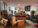 Family room in basement