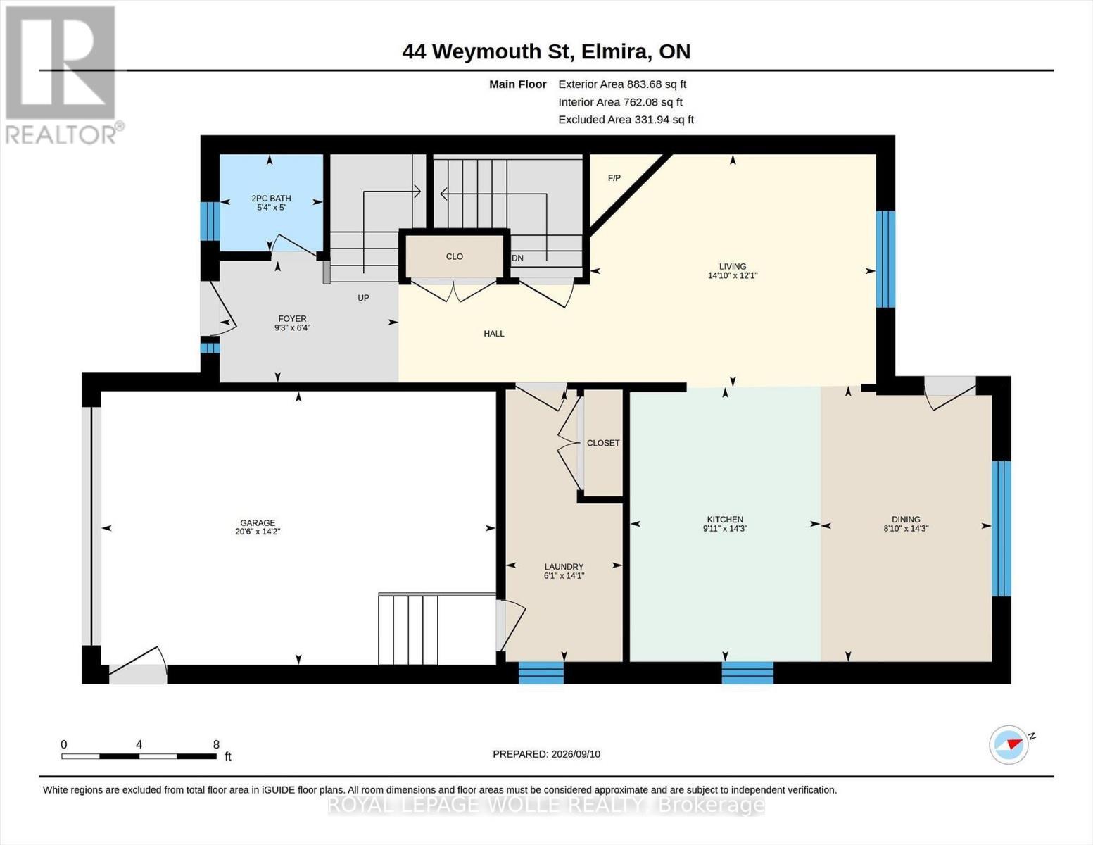 












44 WEYMOUTH STREET

,
Woolwich,




Ontario
N3B0G3

