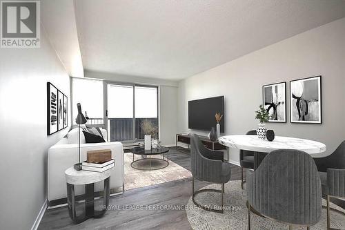 Virtually Staged Living/Dining Area