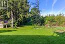 Expansive grassy area bordered by mature trees and natural landscaping