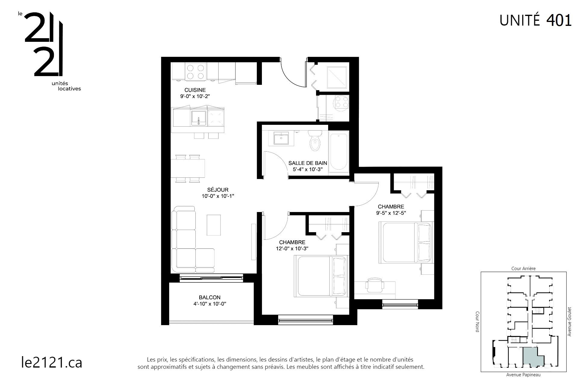 









2121


Av. Papineau

, 401,
Montréal (Ville-Marie),




QC
H2K4J5

