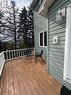 One side of front deck