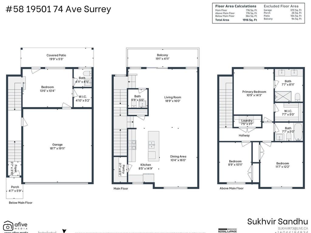 









19501


74

Avenue, 58,
Surrey,




BC
V4N 6V7

