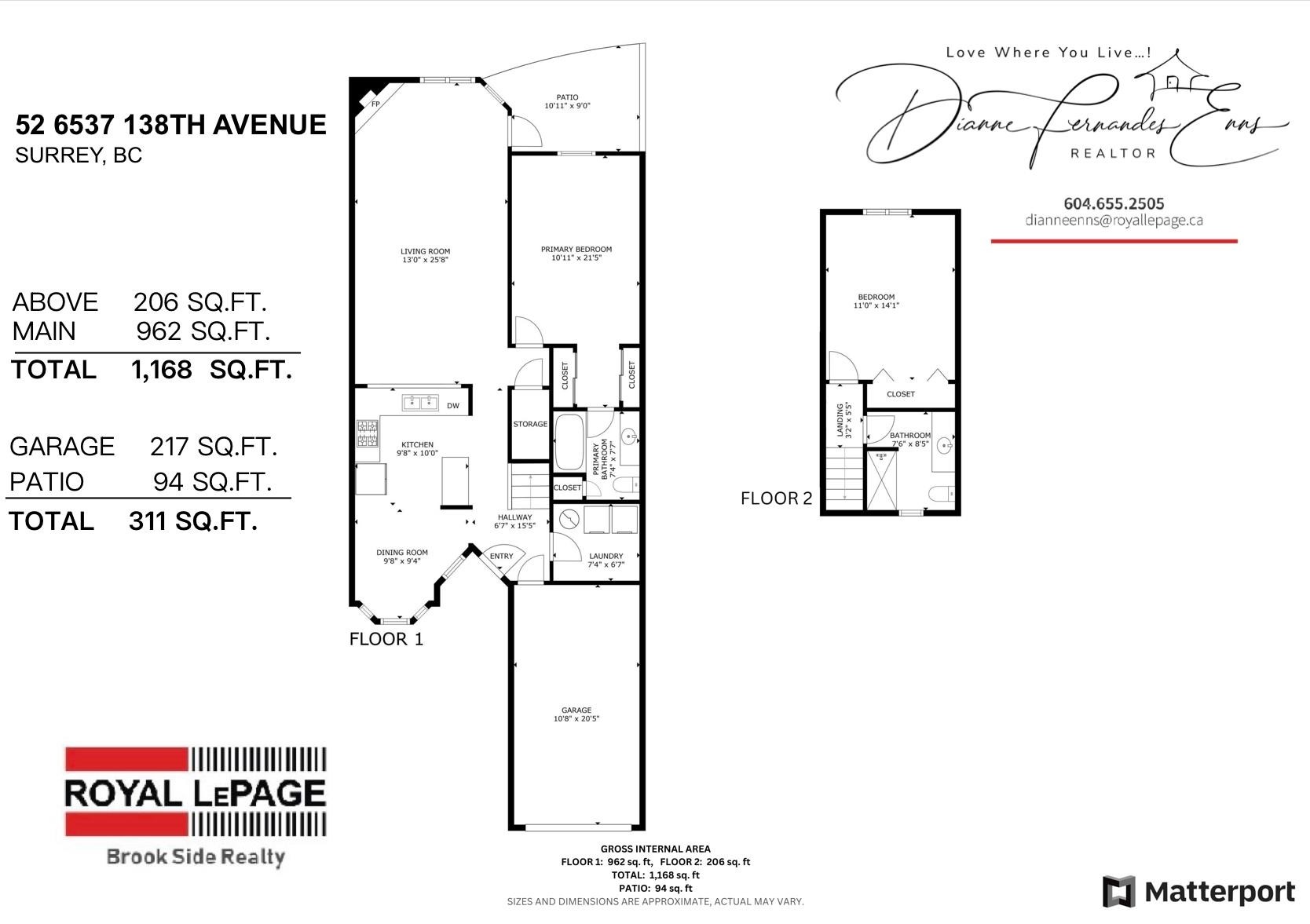 









6537


138

Street, 52,
Surrey,




BC
V3W 0C6

