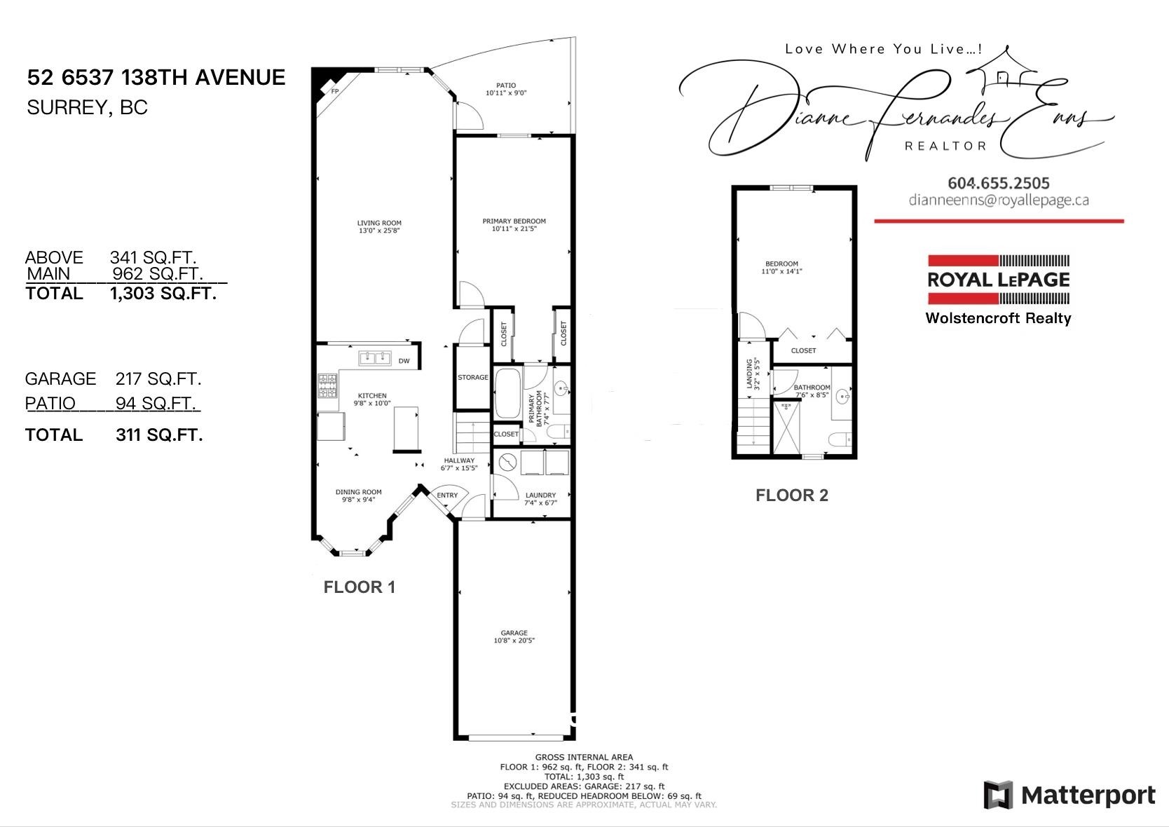 









6537


138

Street, 52,
Surrey,




BC
V3W 0C6

