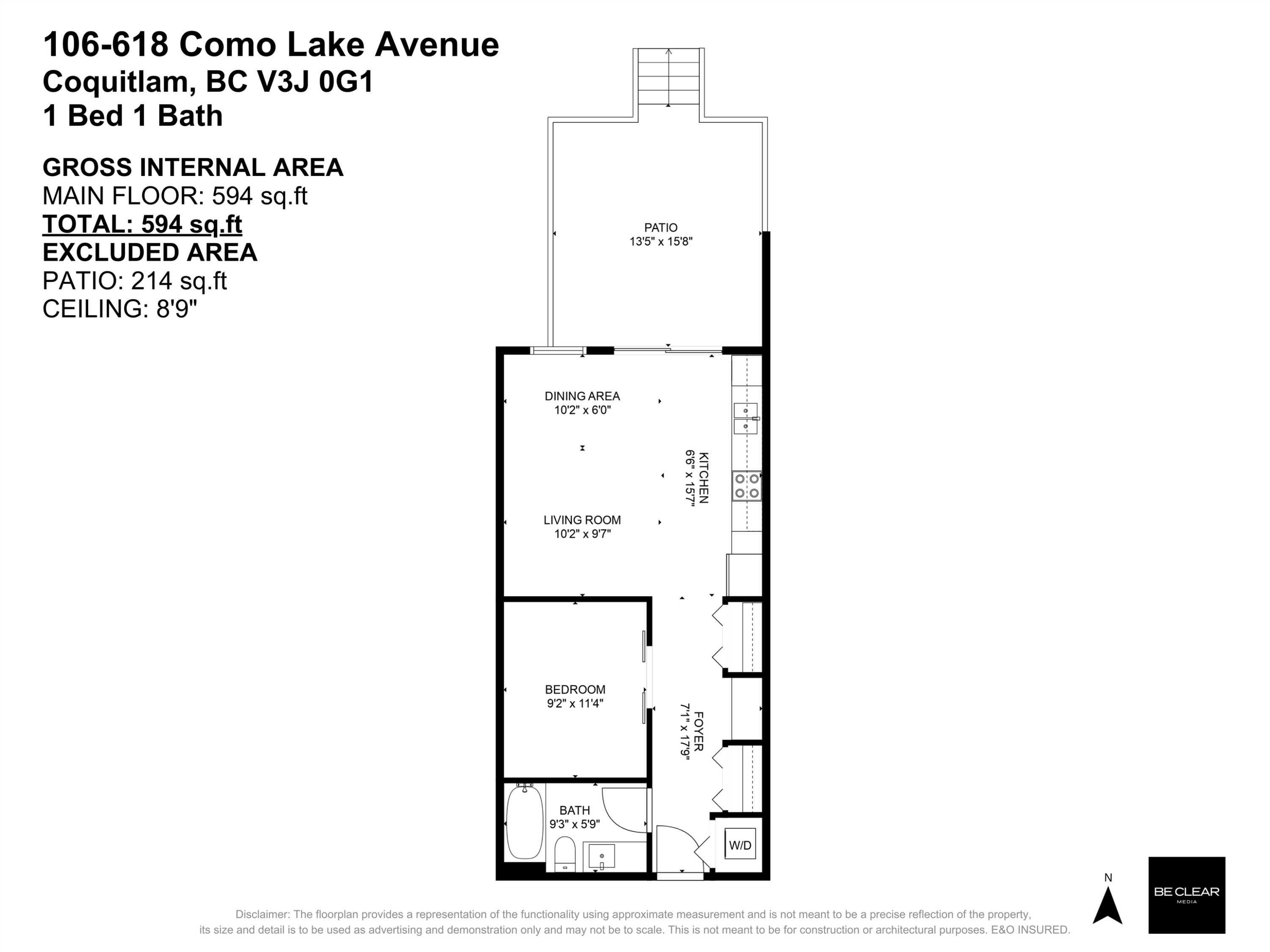 









618


Como Lake

Avenue, 106,
Coquitlam,




BC
V3J 0G1

