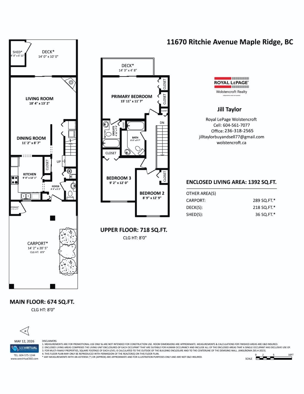 









11670


Ritchie

Avenue,
Maple Ridge,




BC
V2X 6K7

