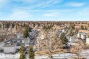 Aerial perspective of suburban area