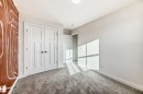 Unfurnished bedroom with carpet and a closet