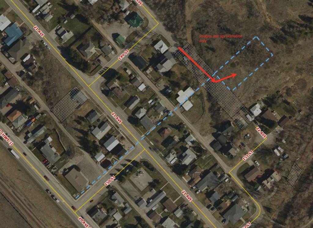 









North of 21 Ave


East of 150 St.

,
Frank,







AB
T0K 0E0

