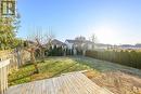 View of yard with a wooden deck