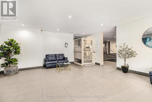 Main lobby with wheelchair lift