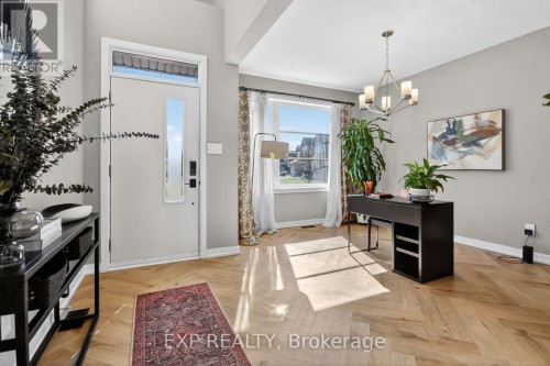 Herringbone LVT throughout main floor