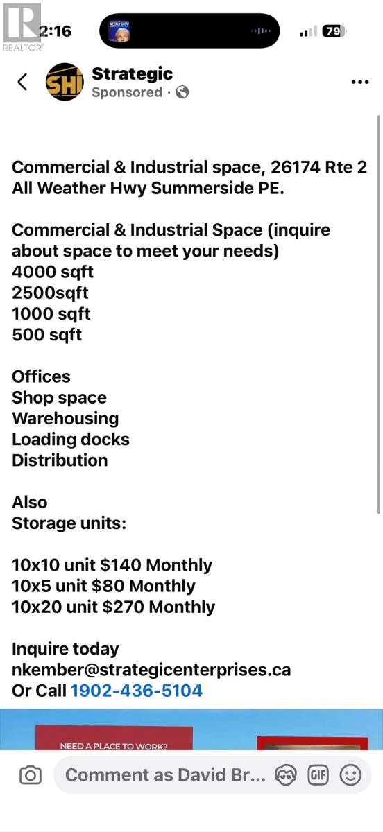 












26172 Route 2

,
Travellers Rest,




Prince Edward Island
C1N5L3

