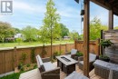 Two Tiered Deck on Ground Level with Garden