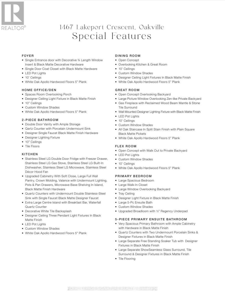 












1467 LAKEPORT CRESCENT

,
Oakville (JM Joshua Meadows),




Ontario
L6H3S1

