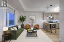 Virtually staged Living room