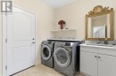 Main floor laundry with touch-less faucet