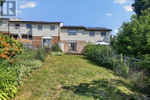 fenced back yard