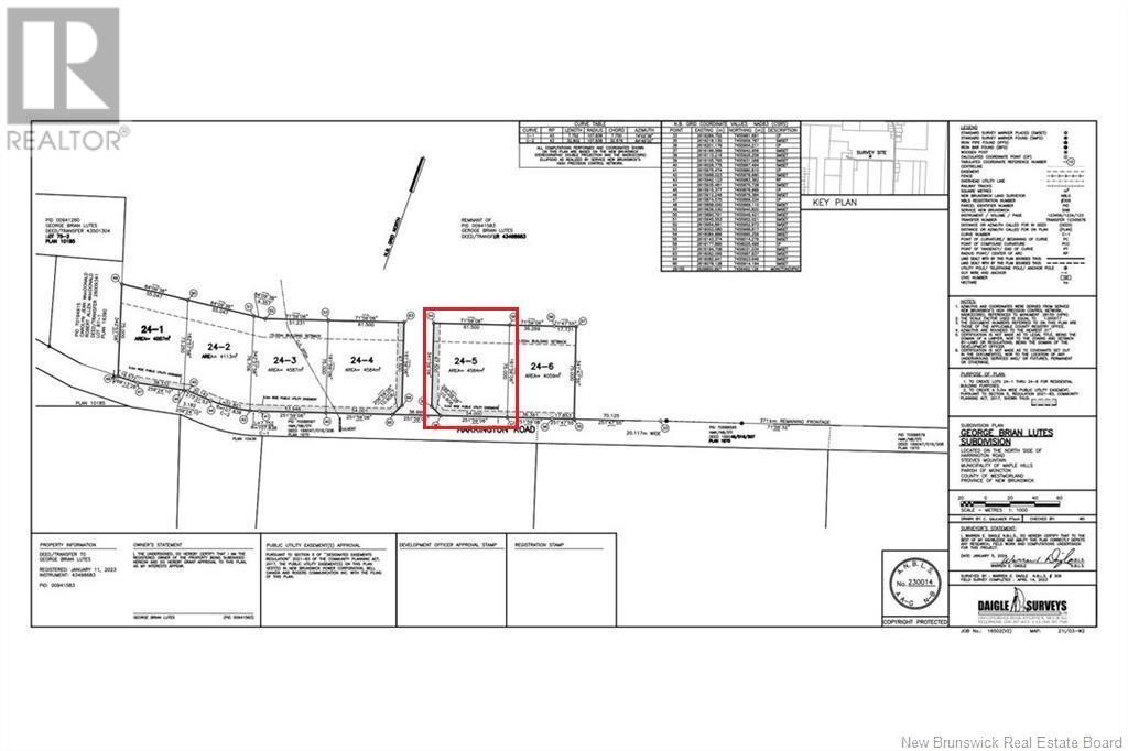 












24-5 Harrington Road

,
Steeves Mountain,







New Brunswick
E1G3X3

