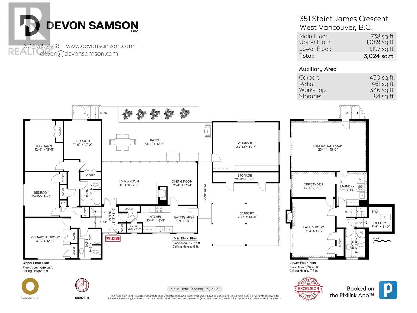 












350 ST JAMES CRESCENT

,
West Vancouver,




British Columbia
V7S1J8

