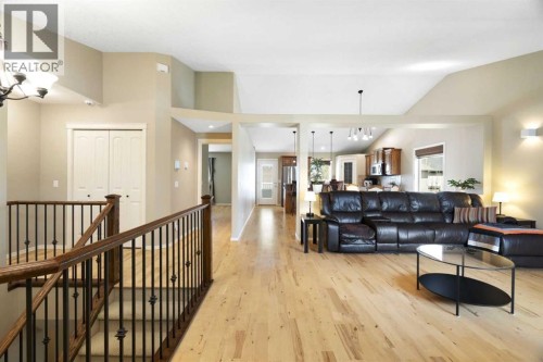 High vaulted ceiling in main living area